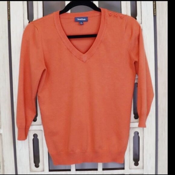 Modcloth Charter School V-Neck Knit Sweater Size S - Picture 2 of 7